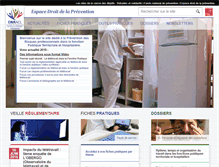 Tablet Screenshot of espace-droit-prevention.com